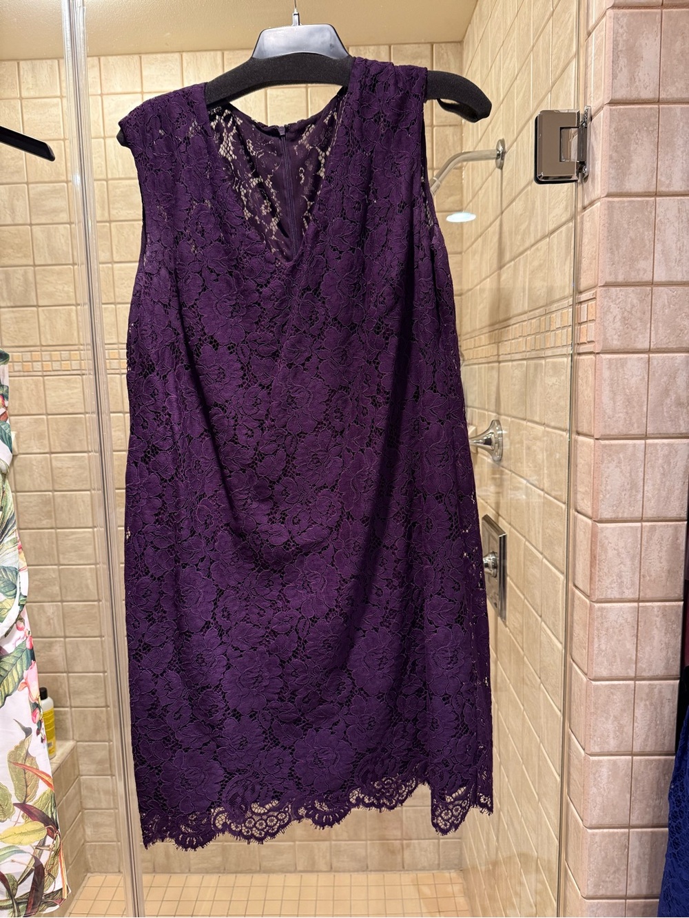 Lauren Ralph Lauren Deep Plum Lace Dress